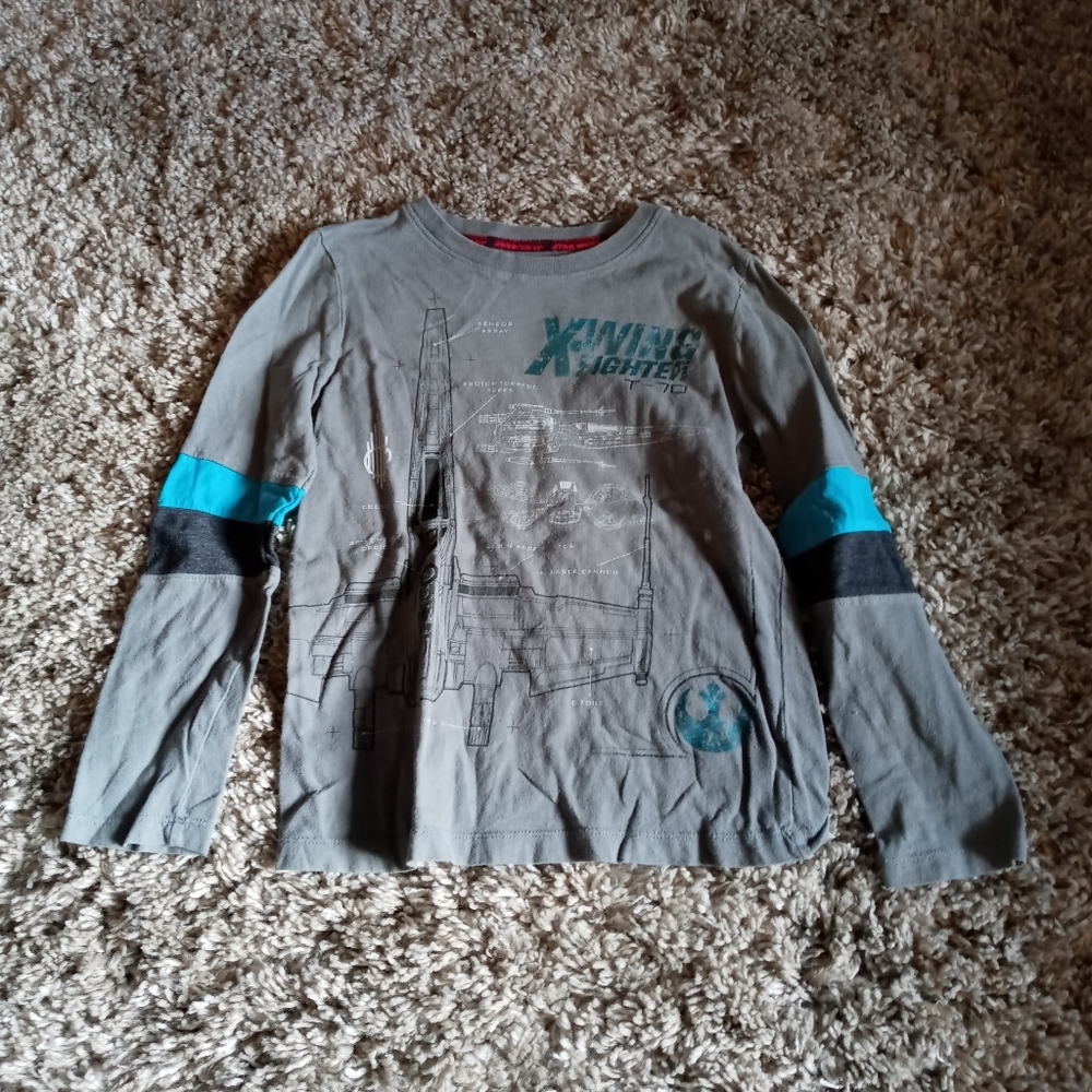 Star wars gray long sleeve‎ shirt